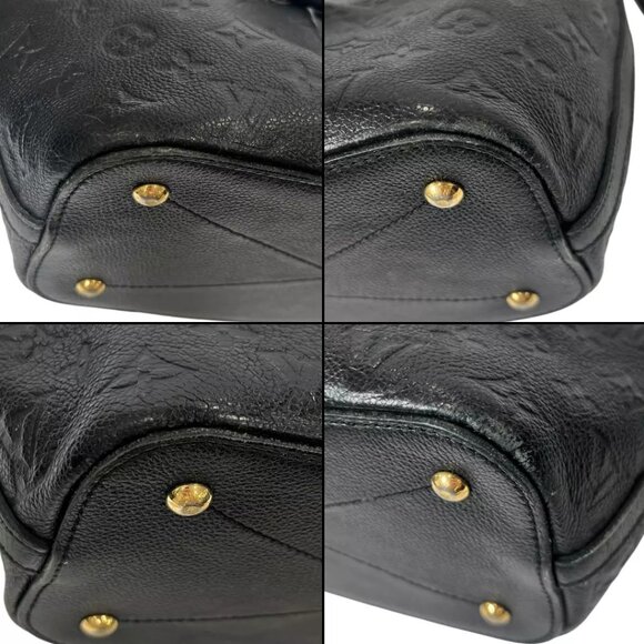 $2800 LOUIS VUITTON Black Monogram Empreinte Mazarine PM 2016 France AS IS - Picture 16 of 16